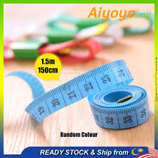 Can you measure yourself with a measuring tape? 1 5m 150cm Tailor Tape Waist Measuring Tape Soft Ruler Body Measure Tape Tukang Jahit Ukur Badan Seamstress Double Sided Shopee Malaysia
