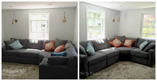 A tall standing lamp is an excellent fixture for area lighting, ambient lighting and task lighting for just about any room. How To Decorate Above A Corner Sectional Sofa 3 Simple Pretty Ideas