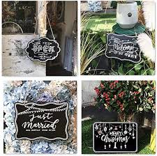 Each pack includes 20 small chalkboard labels: Uniqooo 10x14 Inch Hanging Decorative Chalkboard Sign Double Sided Non Porous Wooden Signage Message Board Home Welcome Signs Perfect For Wedding Cafe Kids Doodling Back To School Decor Set Of 4 Pricepulse