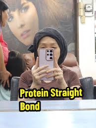 Protein Straight Bond, legit ba? See the result at the end ☺️ I had to try  the trending protein straight bond because of the reviews and claims. Dry  napud kaayong hair nako because of bleaching. #fyp ...