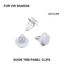 Door Trim Panel Clips For Vw Sharan Interior Door Trim Panel Clips X10 White Plastic Clips Interior Door Trim Interior Accessories Vw Sharan