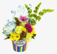 One line drawing of rose flower minimalist design isolated on white background vector illustration for posterand wallpaper template simple elegant continuous lineart style. Birthday Flowers Png Images Free Transparent Birthday Flowers Download Kindpng