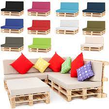 The garden sofa is easy to assemble. Pallet Seating Garden Furniture Diy Foam Cushions With Water Resistant Covers Ebay