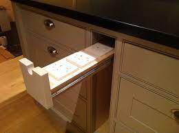 I don't want anyone to be able to accidentally touch the back of the power outlet. Pull Out Plug Socket Draw For Kitchen Island Unit Kitchen Island Sockets Diy Kitchen Storage Bespoke Kitchen Island