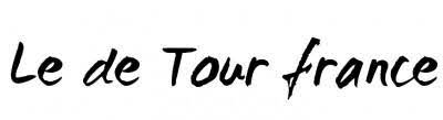 The current tour de france logo was introduced in 2003 for the race's 100th anniversary, with a 100e (french for 100th) in grey underneath and cleverly superimposing the 'e' over the last letter of 'france' to create a drop shadow effect. Fonts Logo Le Tour De France Logo Font