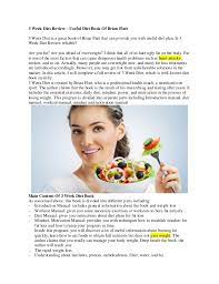 Brian Flatt 3 Week Diet Dietwalls
