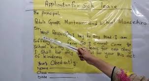 Applications for one day leave are written in various situations such as to get a sick leave, leave for urgent work or a one day leave to go for vacation etc. Petals Growth Montessori School Sick Leave Application First Class To Six Class Facebook