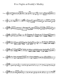 Five Nights At Freddy S Medley Partituras Trompete Musica