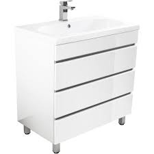 Meuble De Salle De Bain Trendline 750 Blanc Brillant 4250524160230