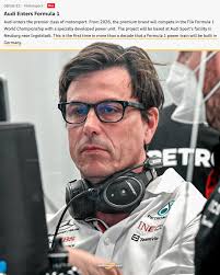 Audi: "This is the first time in more than a decade that a Formula 1 power  train will be built in Germany" 👀 #F1 #Audi #Mercedes #Motorsport