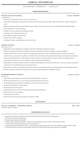 Your resume is designed to impress. Project Finance Resume Sample Mintresume