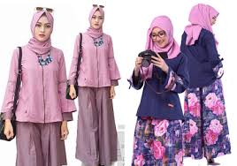 Contoh model celana kulot panjang dan pendek celana kulot batik bahan katun modern dian pelangi baju muslim wanita setelan celana kulot motif bunga model terbaru. 30 Ide Keren Model Baju Muslim Setelan Kulot Maria Space
