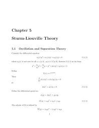 Tun hussein onn university of malaysia. Ode Chapter 5 Sturm Liouville Theory