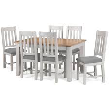 Shop dining room tables and other modern, antique and vintage tables from the world's best furniture dealers. Richmond 2 Tone Oak Dining Set Modern Dining Furniture