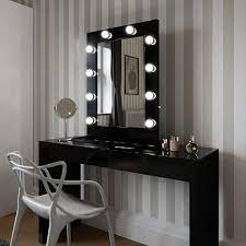 Modern dressing table stool set large sliding mirror makeup desk with 4 drawers. Pin On Vanity Mirror With Lights
