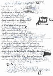 Uncle John S Band The Grateful Dead Guitar Chord Chart Corrected Lyrics And Chords Guitar Chords Guitar Chord Chart