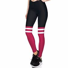 Black And White Striped Tights Horizontal Mkp Leggings Women Fashion Red With Black And White Horizontal Striped Leggings Striped Leggings Women S Leggings Fashion