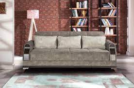 Für einen hohen komfortfaktor sorgt die betont legere verarbeitung, die dafür sorgt, dass sie ein unvergleichlichen sitz. Exklusive Sofa Garnitur Mit Stauraum Grau Linda 3 2 1