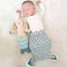 Stylish Mermaid Shape Clothes Style Summer Baby Sleeping Bag Blanket Shoes Jewelry Women Men Hats Baby Sleeping Bag Baby Mermaid Sleeping Bag Girls