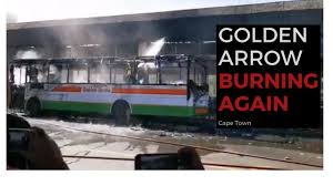 Natalie malgas) the driver was shot in the mouth on the n2. Golden Arrow Bus Burnt Out In Cape Town Bus Station Youtube
