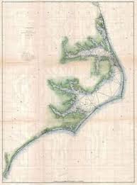 Details About 1875 Coastal Survey Map Chart The North Carolina Coast Nc