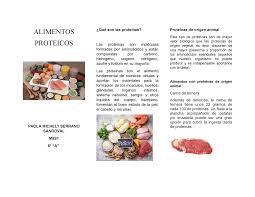 Leguminosas y alimentos de origen animal (aoa). Triptico De Proteinas Lecture Notes 1 Studocu