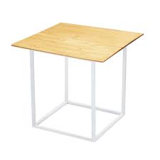 Furniture hire from the event specialists. White Natural Wooden Overhang Top Cafe Table Online Ehire