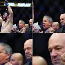 For me it would be "I'm not impressed by your performance" #UFC #MMA  #CombatSports