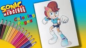 Sonic coloring pages to color online hedgehog colors cartoon. Princess Sally Acorn Coloring Forkids Favorite Game Characters Coloring Pages With Sonichedgehog Youtube