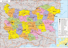 La carte est plastifiée velleda. Bulgarie Direction Generale Du Tresor