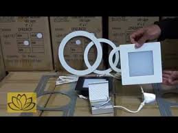 Product reviews for arkoslight swap square recessed light led white. Slim Square Led Recessed Lights 14w 6 Youtube