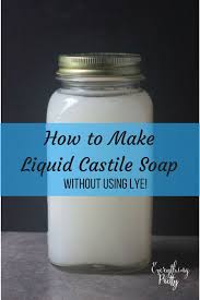 They contain safer ingreditents for your hormones looking for a good shampoo bar? How To Make Liquid Castile Soap Without Lye
