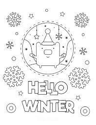 Free Printable Winter Coloring Pages for Kids & Adults