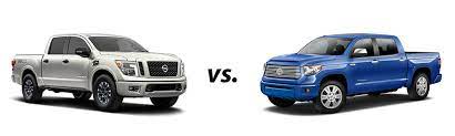 We compare the two suvs on performance, safety, and more to see which one is in comparison, nissan debuted the titan in 2004. 2017 Nissan Titan Vs 2017 Toyota Tundra Truck Comparison
