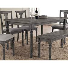 Round white large dining table vintage style very unique four chairs with unique design and *free* vintage italian dining table with chairs and side board. Amazon Com Best Master Furniture Grey Wood And Veneer Distressed Dining Table Tables