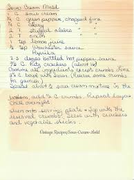 Blend in mayonnaise, lemon juice, and dillweed. Sour Cream Mold Vintage Recipes