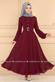 Balon Kol Sifon Elbise Modaselvim Sifon Elbise Elbise The Dress