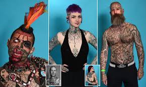 Maybe you would like to learn more about one of these? Monsters Ink Tattoo Enthusiasts Showcase Their Freaky Designs Daily Mail Online