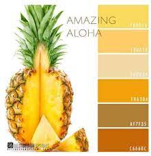 The deep blues and purples this versatile fruit produces are a great inspiration for beverage stores and food blogs. 10 Bright Color Palettes Inspired By Delicious Fruits Color Palette Bright Summer Color Palette Pineapple Color Palette