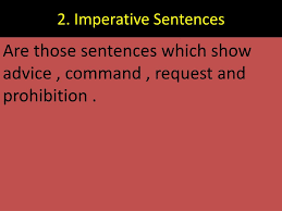 Such sentences are said to be in the imperative mood, one of the irrealis moods in english. Ppt Sentence Powerpoint Presentation Free Download Id 2644085