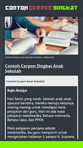 Cristine langsung mengajak michael menonton pertandingan basket anaknya yang bernama morris dan melihat anaknya yang mejadi pemandu. Contoh Cerpen Singkat For Android Apk Download