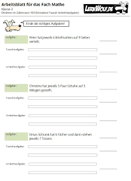 Dieses arbeitsblatt übt die präpositionen. Ubungen Mathe Klasse 3 Kostenlos Zum Download Lernwolf De