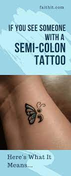 On top of that, they only show the tattoo once they wear their hair up or shave their hair down. If You See Somebody With A Semicolon Tattoo Here S The Real Meaning Behind It Semicolon Tattoo Simple Tattoos For Women Tattoos With Meaning