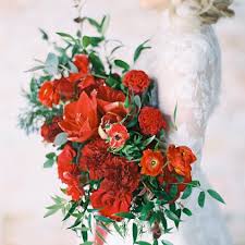 Wedding bouquets with jewels red. 22 Romantic Red Wedding Bouquets