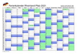Kalender 2020 zum ausdrucken kostenlos. Schulferien Kalender Rheinland Pfalz Rp 2021 Mit Feiertagen Und Ferienterminen