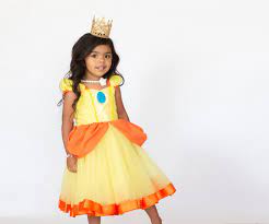 Princess Daisy Costume, Girls Princess Daisy Costume, Princess Daisy Dress,  Yellow Dress, Halloween Costume - Etsy