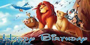 Check spelling or type a new query. Happy Birthday The Lion King Banner Vinyl Party 2x4 Feet 24x48in Ebay