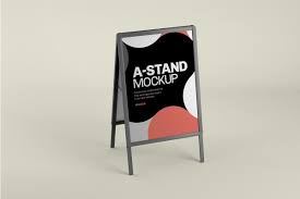 A Stand Board Mock Up In 2020 Outdoor Advertising Outdoor Advertising Mockup Poster Design