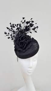 Made To Order Black Pill Box Fascinator Veiling Wedding Etsy Beautiful Hats Fascinator Wedding Hats