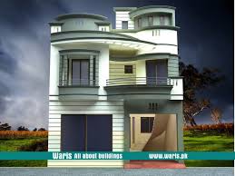 Waris House 3d View Elevation 25x50 In Gujranwala Pakistan House Front Design House Designs Exterior Small House Design